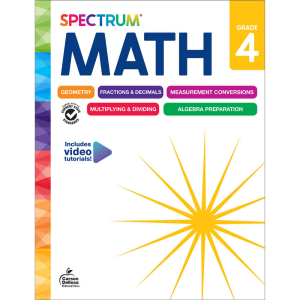 Spectrum Math Workbook Grade 4