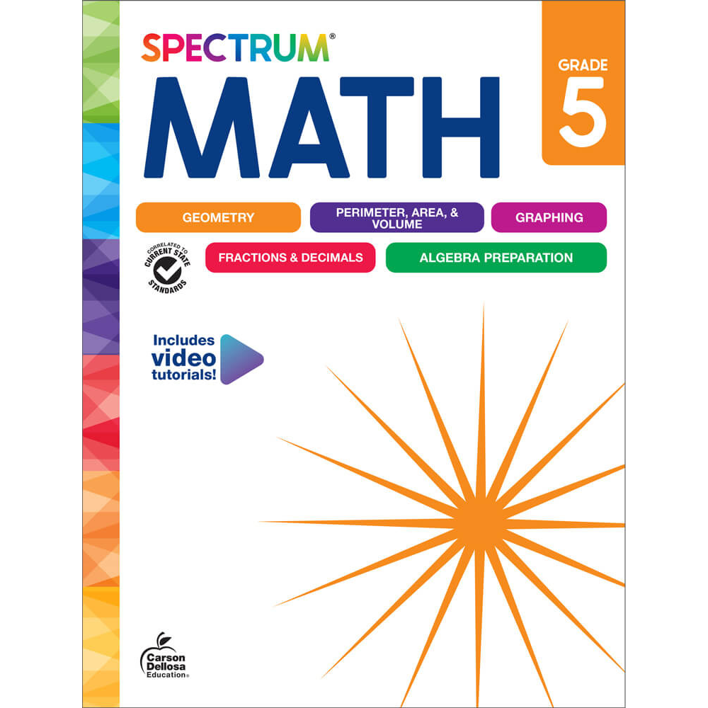 Spectrum Math Workbook Grade 5