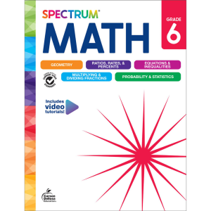 Spectrum Math Workbook Grade 6