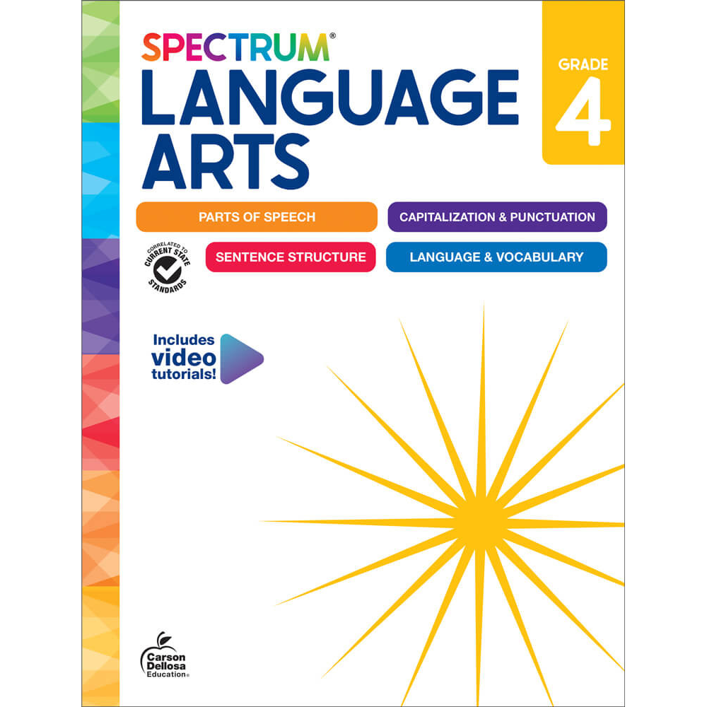 Spectrum Language Arts Workbook Grade 4