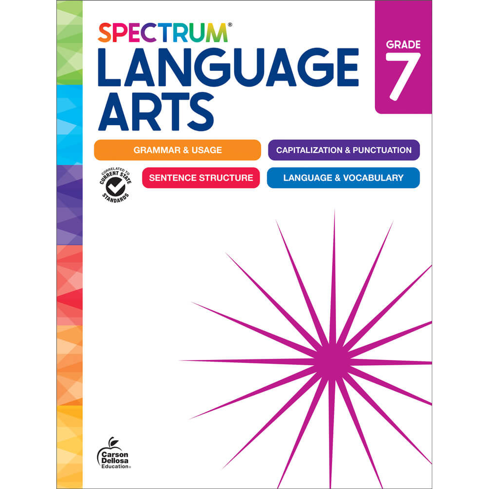 Spectrum Language Arts Workbook Grade 7