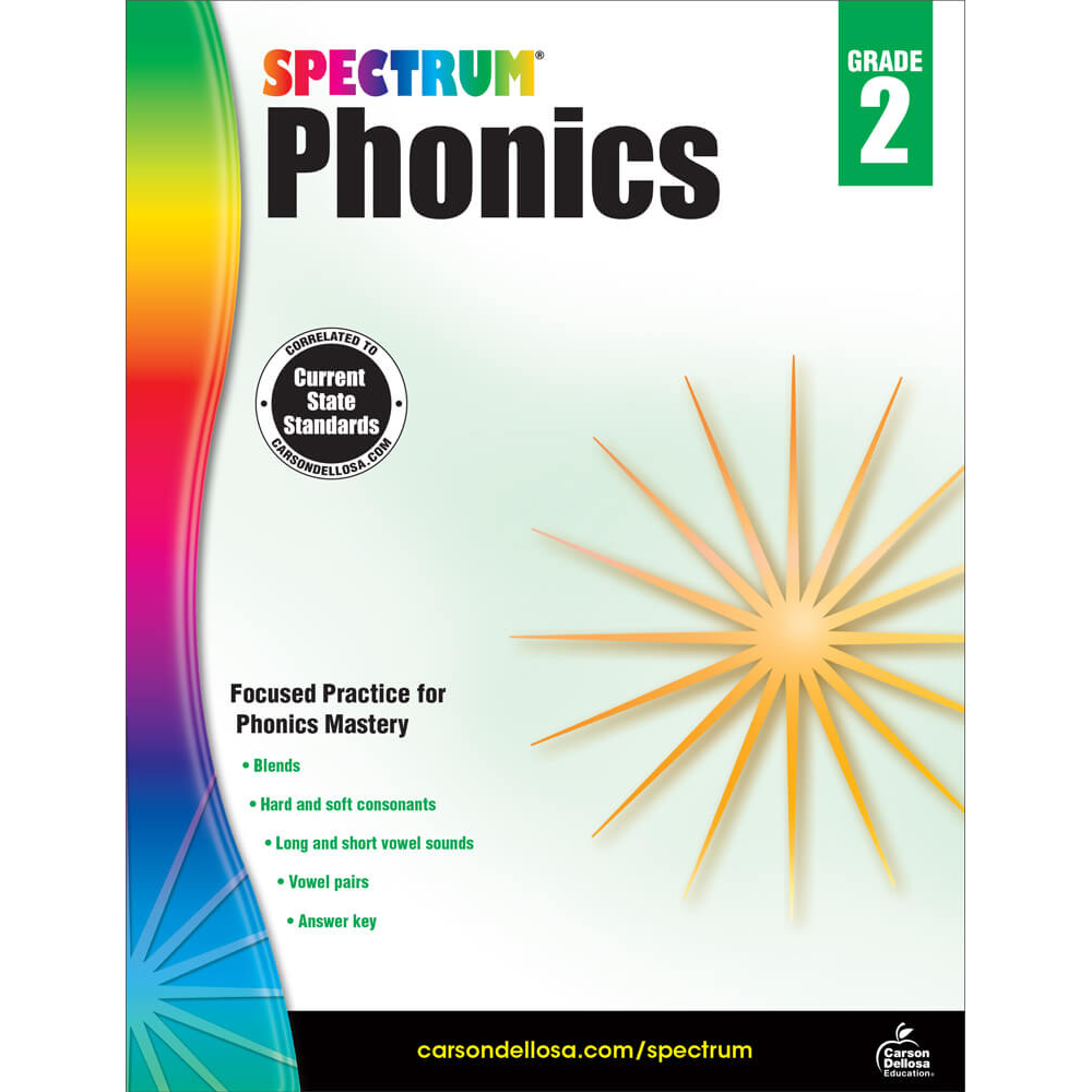 Spectrum Phonics Workbook Grade 2
