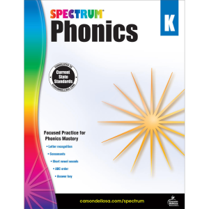 Spectrum Phonics Workbook Grade K