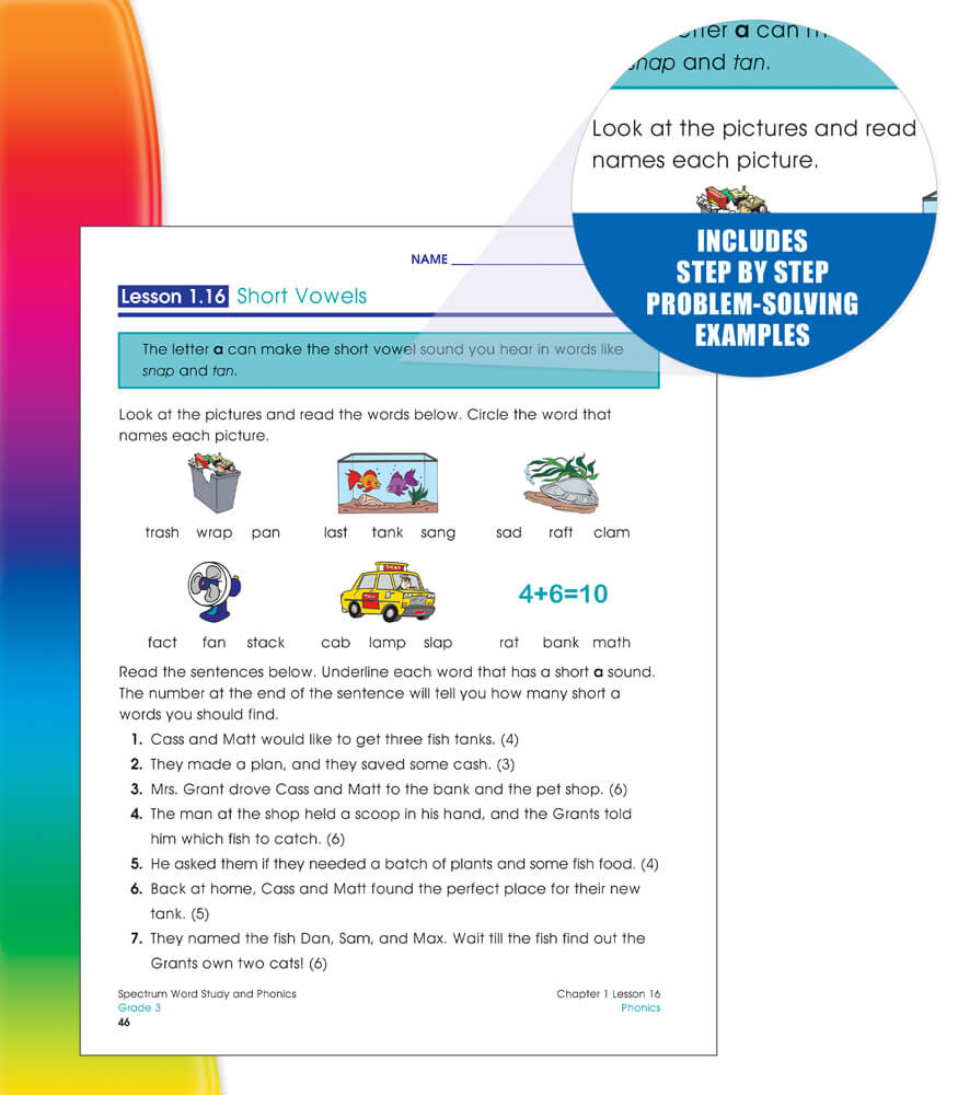 Spectrum Word Study and Phonics Workbook Grade 3 - Image 3