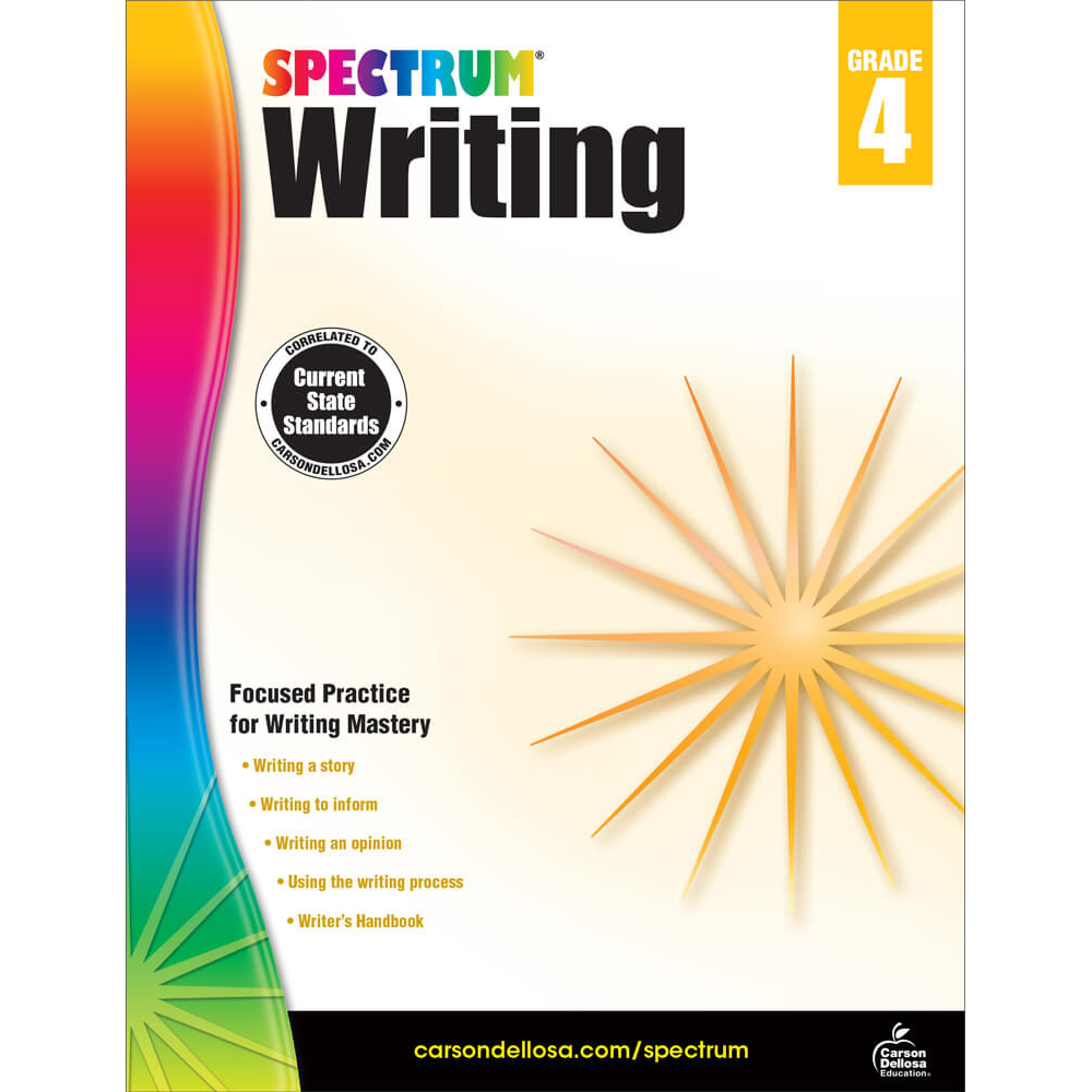 Spectrum Writing Workbook Grade 4